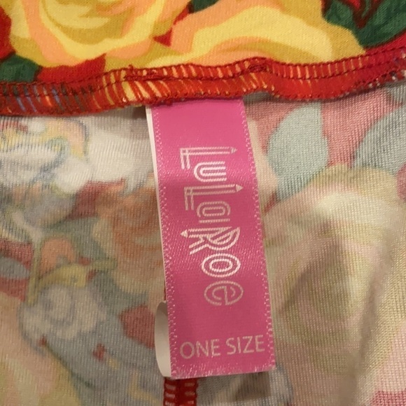 LuLaRoe Disney Daisy Duck Rose One Size Leggings - Picture 4 of 6